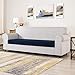CHUN YI Stretch Couch Cushion Cover Suitable for 3 Settee, Sofa Seat Slipcover with Spandex Jacquard Fabric(Large,Navy)