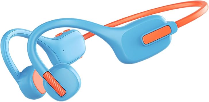 Wireless Kids Open Ear Headphones - Kids Bluetooth 5.3 Conduction Headphones with Mic,Ultra-Light,IPX5 Waterproof Blue