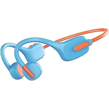 Wireless Kids Open Ear Headphones - Kids Bluetooth 5.3 Conduction Headphones with Mic,Ultra-Light,IPX5 Waterproof Blue