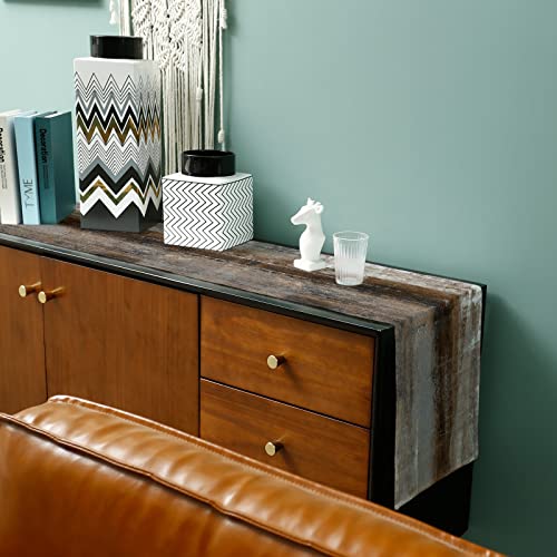 Dark Brown Table Runner - 70 Inch Long, Oil Modern Paintings Abstract Kitchen Dining Table Runner Dresser Scarves, Geometric Artwork Grey And Brown Tablerunner For Coffee Table Wedding Party Banquet #TOP4