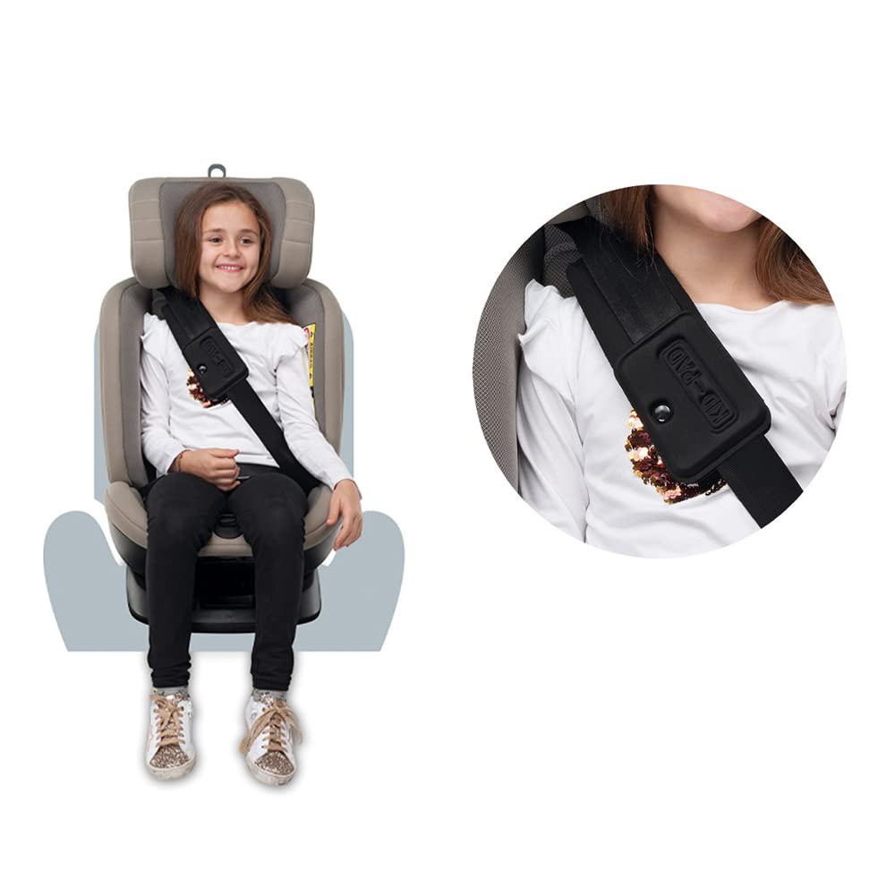 Foppapedretti Seggiolino Auto Clock I-Size, Seduta Girevole a 360°, per bambini da 40 a 150 cm di altezza, 0-12 anni, conforme ECE R129, Fissaggio Dualfix (Isofix e non), Safe Body Protection, Desert