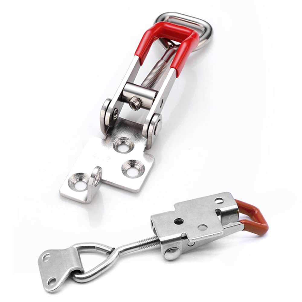 Chiusure A Leva Con Lucchetto - Set 8 Pezzi In Metallo Per Armadi, Valigie E Cassette - Foto 11