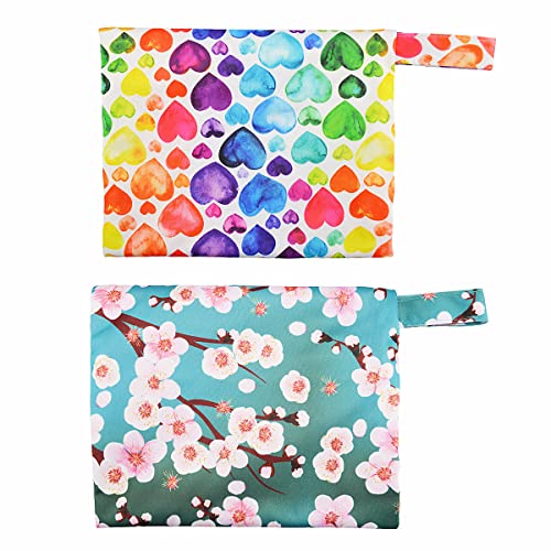 Image of 2 Pieces Reusable Mini wet bag for Mama Cloth Menstrual Pads /Breast Pads,7x5.5 Inch(2MN2)