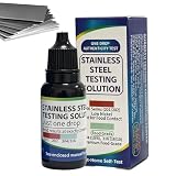 Solución De Prueba Para Acero Inoxidable - Agente Portátil Rápido Instantáneo 15 ml | Agente De Prueba Para Acero Inoxidable,Para Taller Interior Exterior Cocina Laboratorio Hogar Menaje Batería Cubie