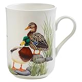 ente porzellan figur Becher ENTE aus Bone China Porzellan - BIRDS OF THE WORLD bringt die bunte Vogelvielfalt der Welt auf den Tisch. Maße: 10,5 x 7,5 x 10,5 cm. Inhalt: 330 ml. Lieferung in einer Geschenkbox.
