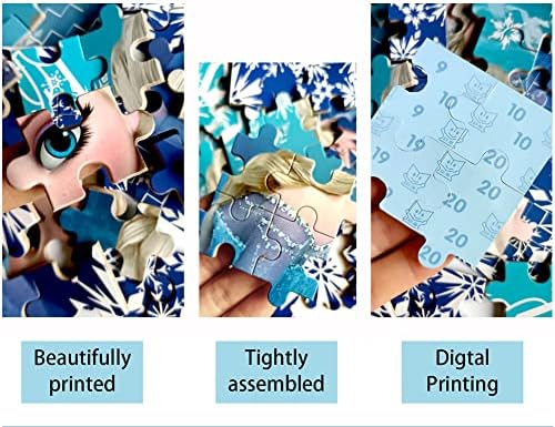 NEILDEN Disney Frozen Elsa Puzzle 60 Piece Jigsaw Puzzle for Kids Ages 3-8 Puzzles for Girls & Boys Great Gifts for Children(Elsa) 3 516CEv44VdL. AC