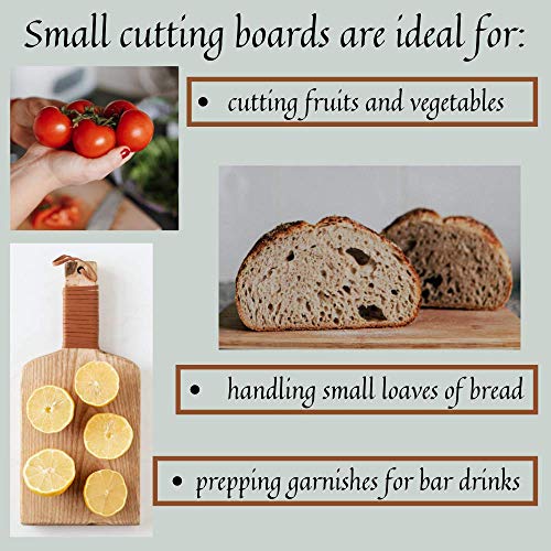 Personalized Gifts Couples Cutting Board (Harrison Design) - Wood Cutting Board for Bridal Shower, Housewarming, Wedding Gift (6 x 8 Two Tone Bamboo with Curved Edges) | Mothers Day Gift for Mom