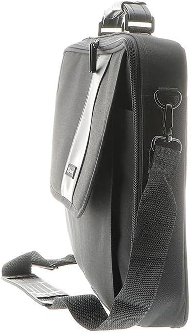 Klip Xtreme Classic Lite Laptop Briefcase- Protien Leather- Fits up to 15.4 inch Laptop/Notebook- Front Flap Pocket & Back File Compartment- Black Color