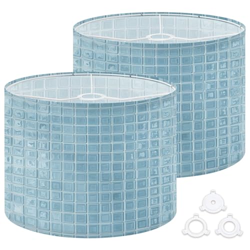 Drum Lamp Shades Blue pastel ceramic wall floor tiles abstract