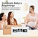 KeaBabies Baby Sonogram Picture Frames - Trio Ultrasound Picture Frames, First Time Mom Gift, Cute Pregnancy Reveal Photo Frame, Baby Gender Reveal Gift, Newborn Nursery Decor (Alpine White)