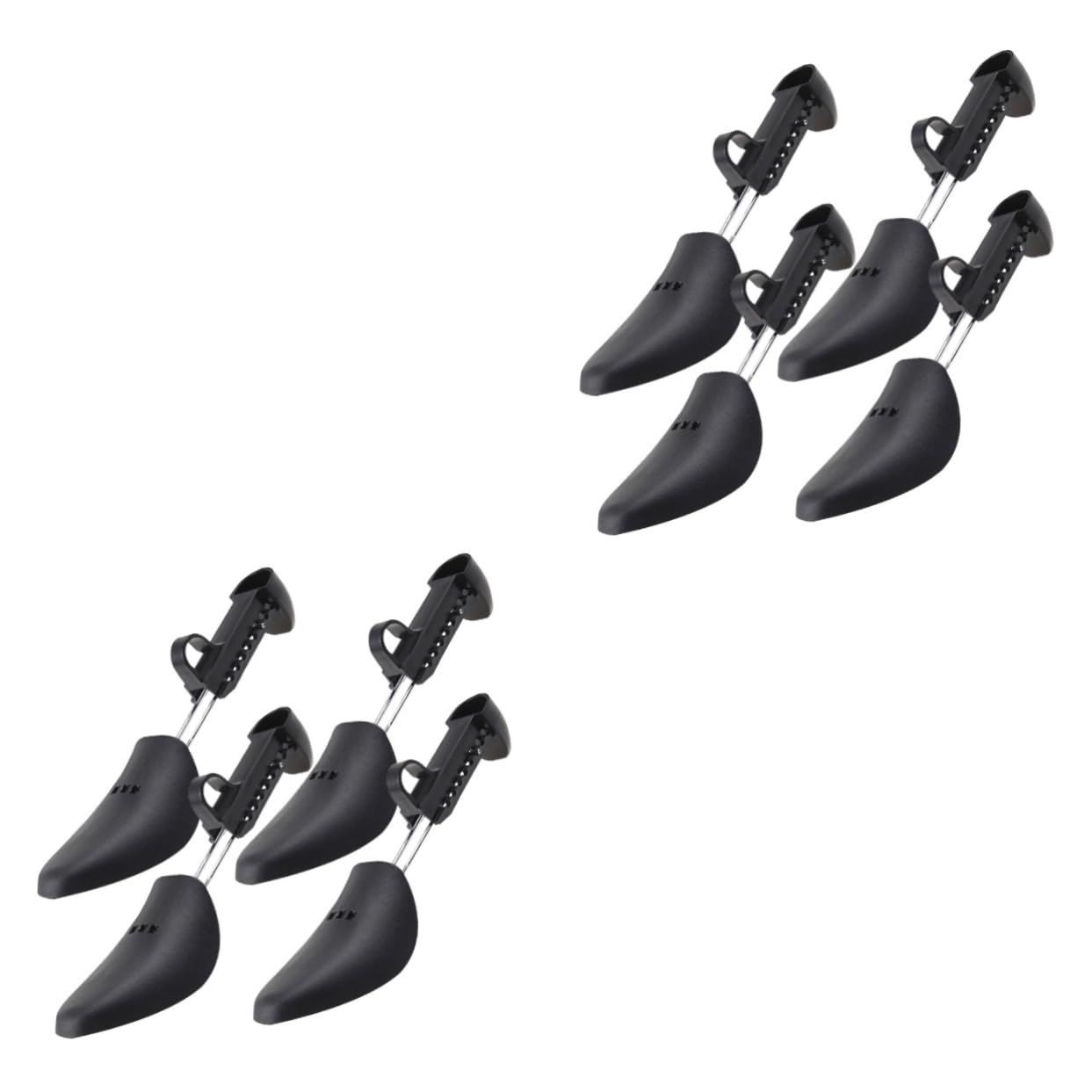 Support de chaussure extenseur embauchoirs pour hommes civière réglable noire lot de 8