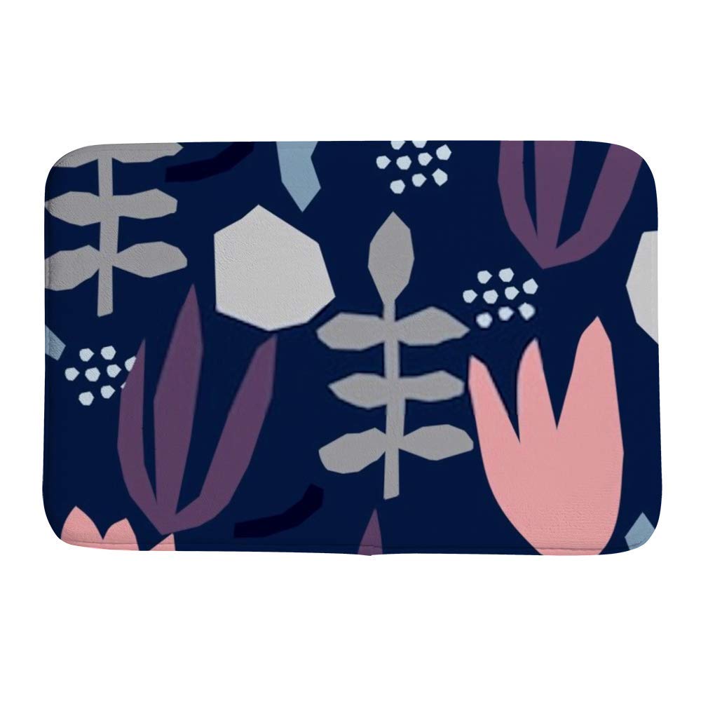 Tapis de bain absorbant lavable pour sol de salle de bain sec