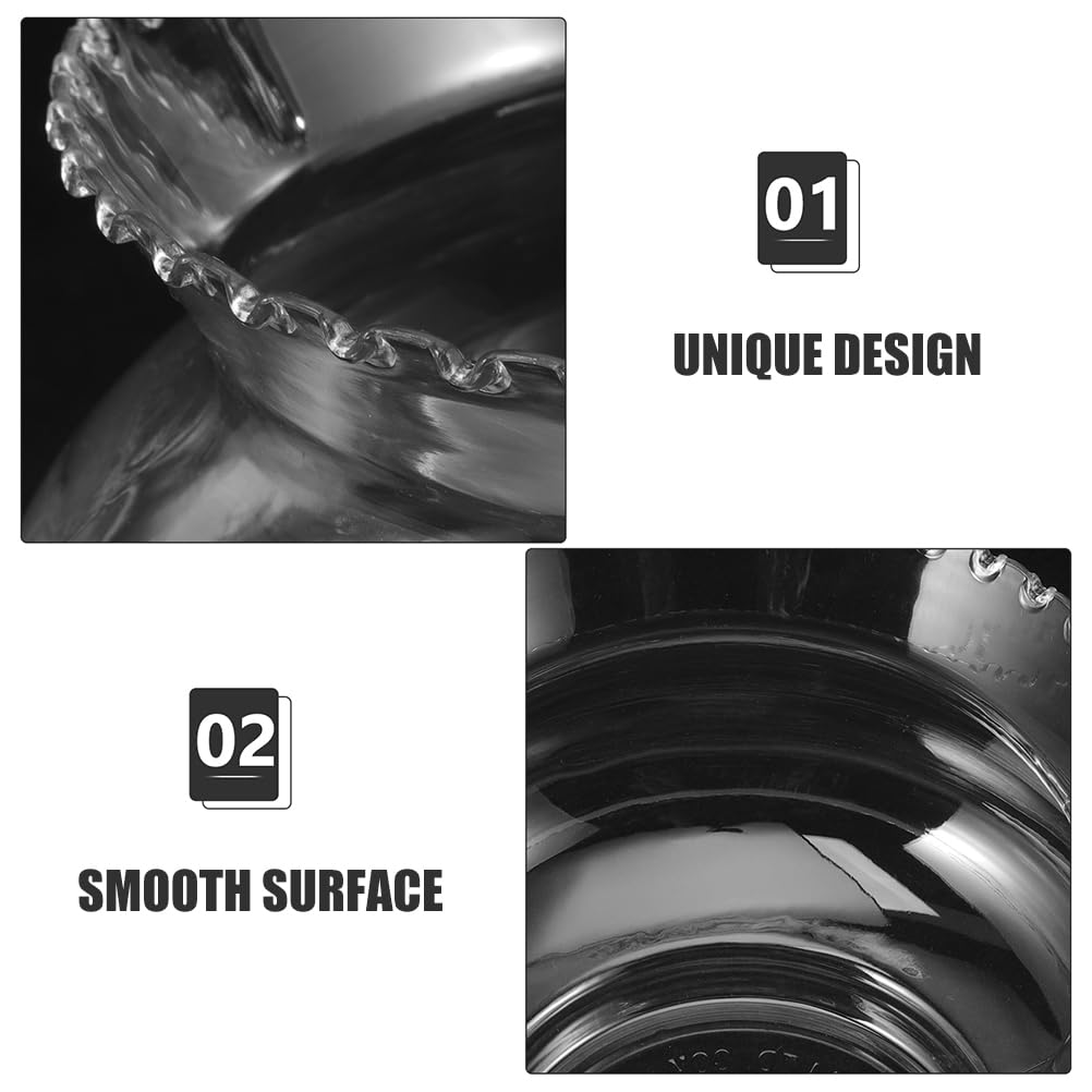 Sosoport Sosoport Bowl Glass Vase Round Glass Vases Clear Bubble Plant Container Terrarium Fish Bowl for Wedding Party Event Home Office Decor - Image 4