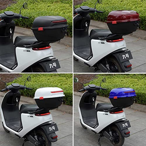 Coffre de moto avec dossier - Coffre supérieur de moto universel de queue - 8