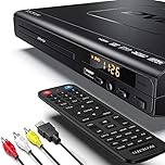 DVD Players for TV with HDMI, DVD Players That Play All Regions, Simple DVD Player for Elderly, CD Player for Home Stereo System, Included HDMI and RCA Cable