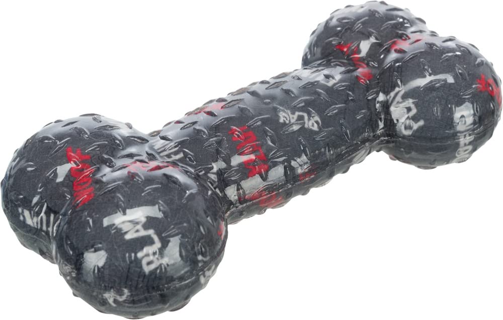 TRIXIE Bone Toy for Dogs, Durable and Non-Toxic Chew Toy for Dogs, Made with Thermoplastic Rubber, Comes with a Squeaker, Engages Your Pets for Playing Fetch – 17 cm (B09WJDYC44) Amazon Price History, Amazon Price Tracker