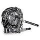 Kutocesy Latex Maske mit Augenbinde Verstellbar Geschlossen Fetisch Haube Leder Bondage Masken BDSM Sex Spielzeug für Paar (Gloss Black)