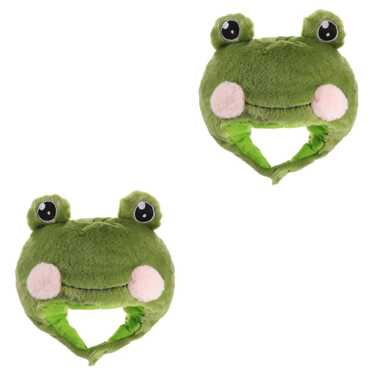 Cabilock 2piezas Sombrero De Rana De Peluche Para Cosplay Accesorio Divertido Para Fiestas Halloween y Diseño Adorable Para Adultos