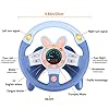 deAO Juguete de Volante para niños Volante de Simulación de Juguete con Luz y Sonido de Conducción Juguetes Regalo Educativos para Infancia (Azul) #5