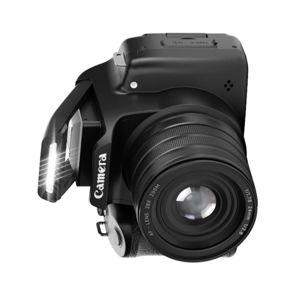 Cámara digital 4K de 68 MP con zoom de 28 aumentos, cámara de vlogging con