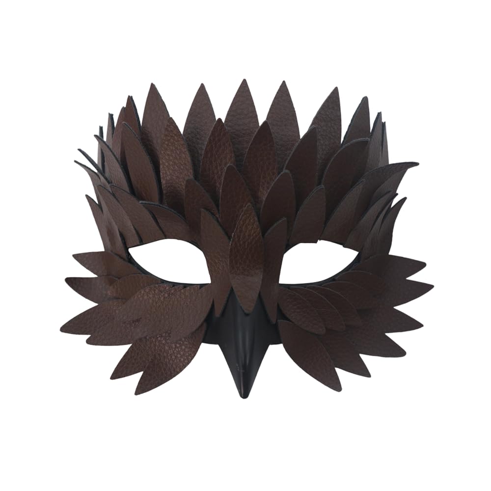 CARPJZ Half Face Bird Mask, Masquerade Venitian Masks, Steampunk Raven Crow Mask for Cosplay Party, Fancy Dressfor Adults Men Women