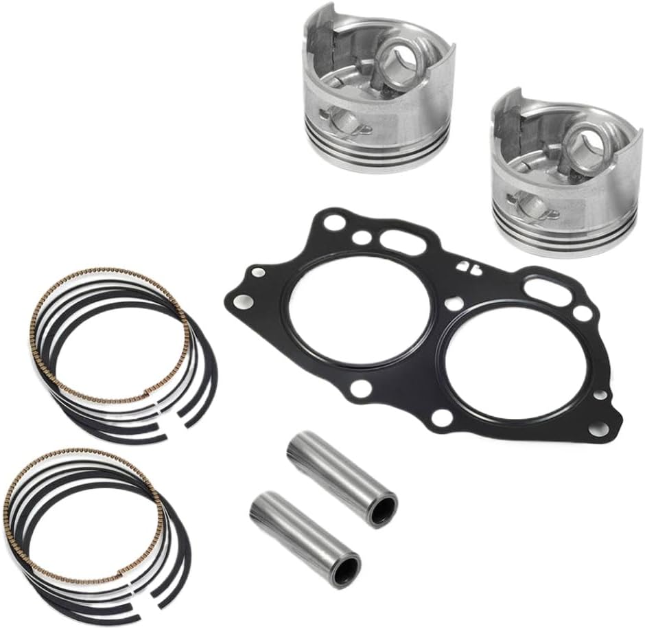 Piston Ring Gasket Rebuild Kit STD 72504G01 Compatible With EZGO 350cc EH35C MCI Gas Cart 4 Cycle Engine 1996-2008