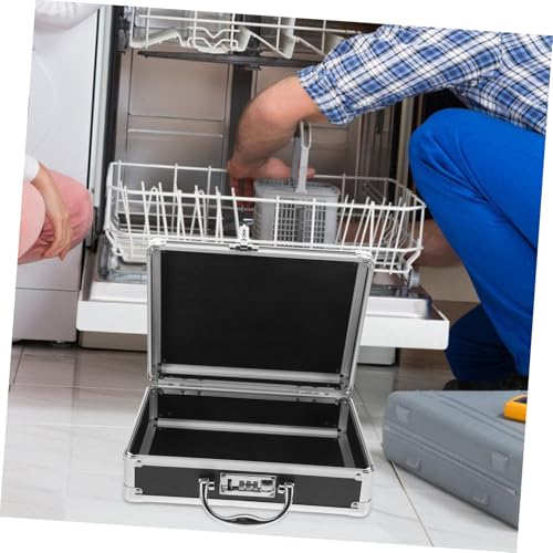 Boîte à outils portative grande capacité avec serrure codée alu - 3