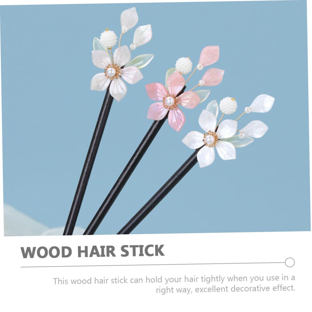MAGICLULU 15 Piezas horquilla de madera palillos decorativos para el cabello accesorios chinos para el cabello para mujeres hair stick hair topper pasador de pelo decoración palillo de pelo