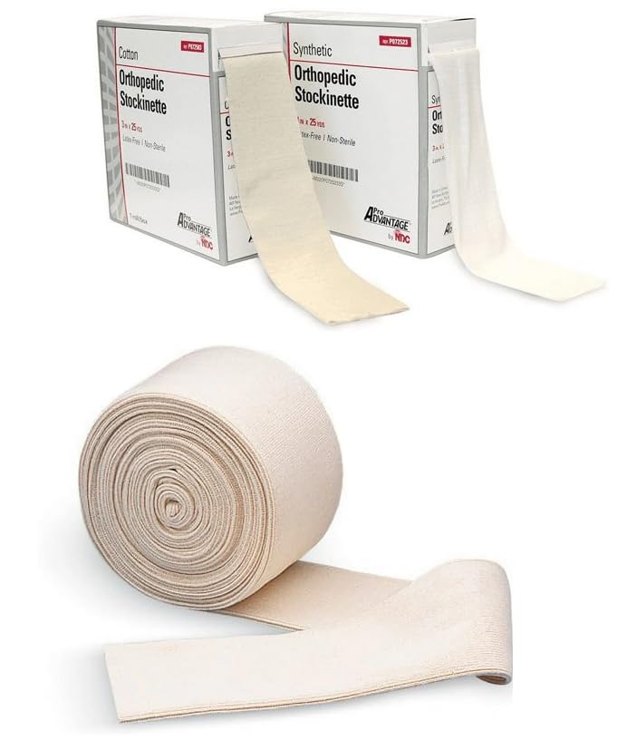Stockinettes Material de Algodón 1/bx Libre de Látex Venda Tubular Suave de Tela No Estéril (2" x 25 yd/bx) miniatura 1