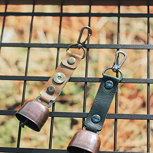 Moniss Sino ultraleve portátil para casa, quarto, festa, acampamento, decoração, sino de metal, carr