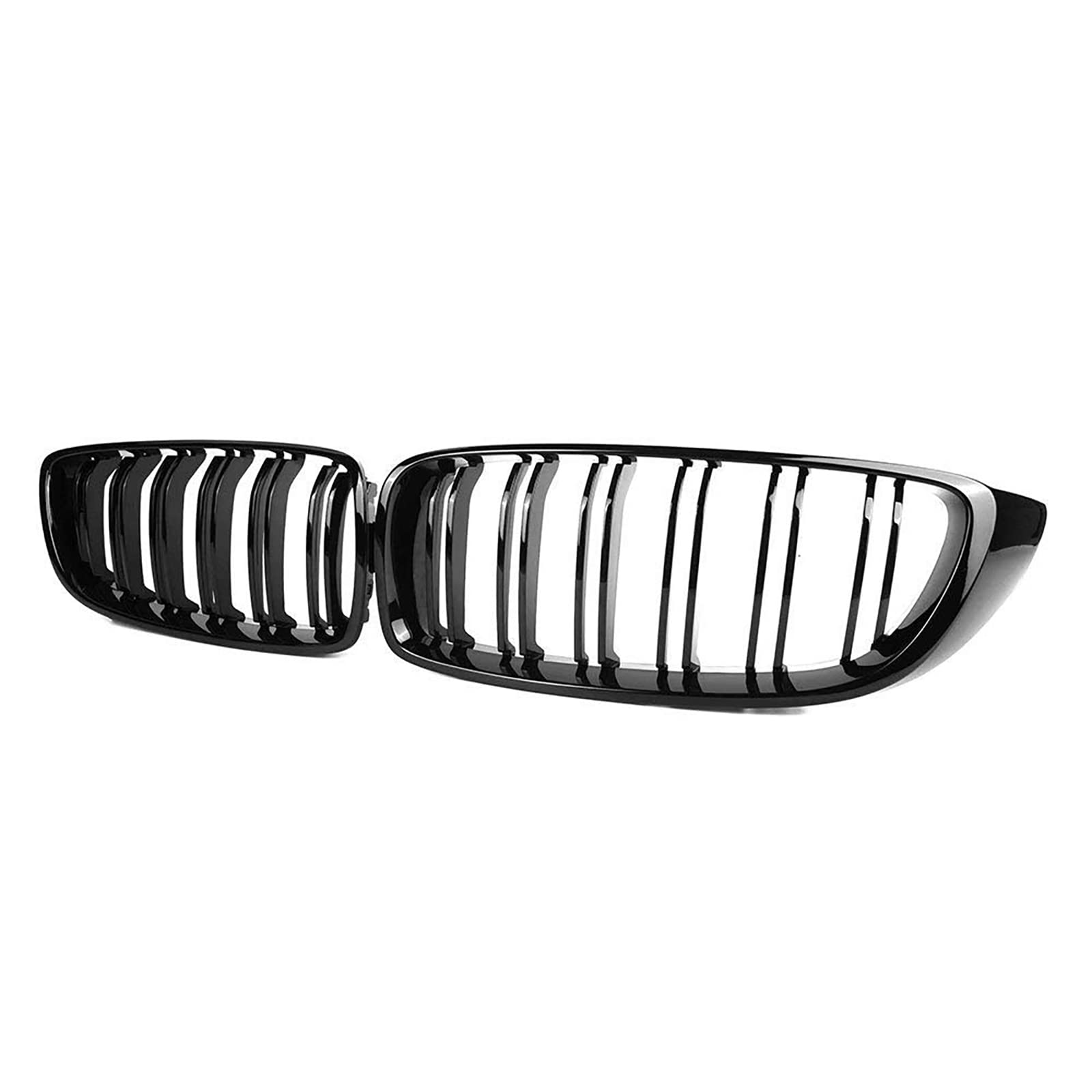 Parrilla para BMW Serie 4 F32 F33 F36 M3 F80 M4 F82 F83 | 2014-2019,Riñón Delanteras,Negro Brillante Rejillas,Doble Riñón