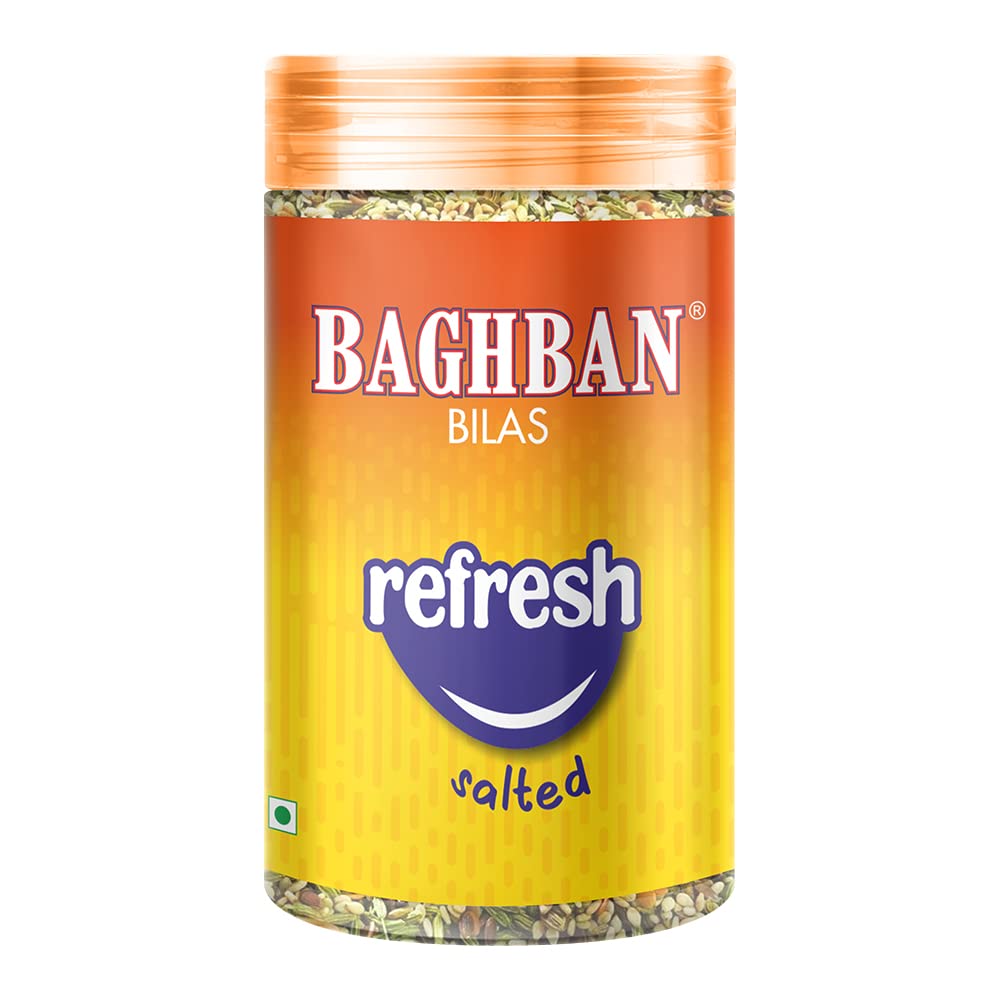 Baghban Bilas Refresh Salted Mukhwas | Traditional Indian Digestive Mouth Freshener | Tasty After-Meal Snack for Fresh Breath & Digestion | Festive & Daily Use | 100g Pack