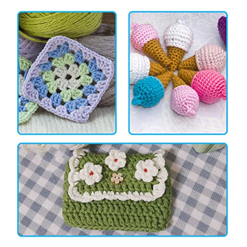 Crochet Hooks 2.5mm, Colourful Ergonomic Soft Handle Aluminium Knitting Needles for Yarn Craft, Suitable for Beginners to Learn Hand-Knitted Sweaters - Image 6