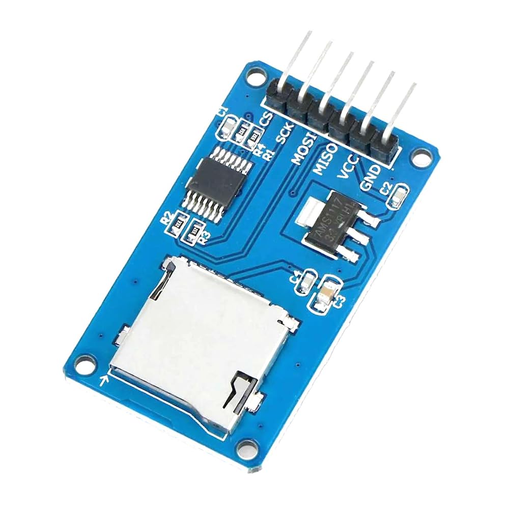 Hexonix Micro SD Card Reader Module – SPI MicroSD Adapter Module for Data Logging & Storage Expansion in Embedded Projects (Pack of 1)-picture-10