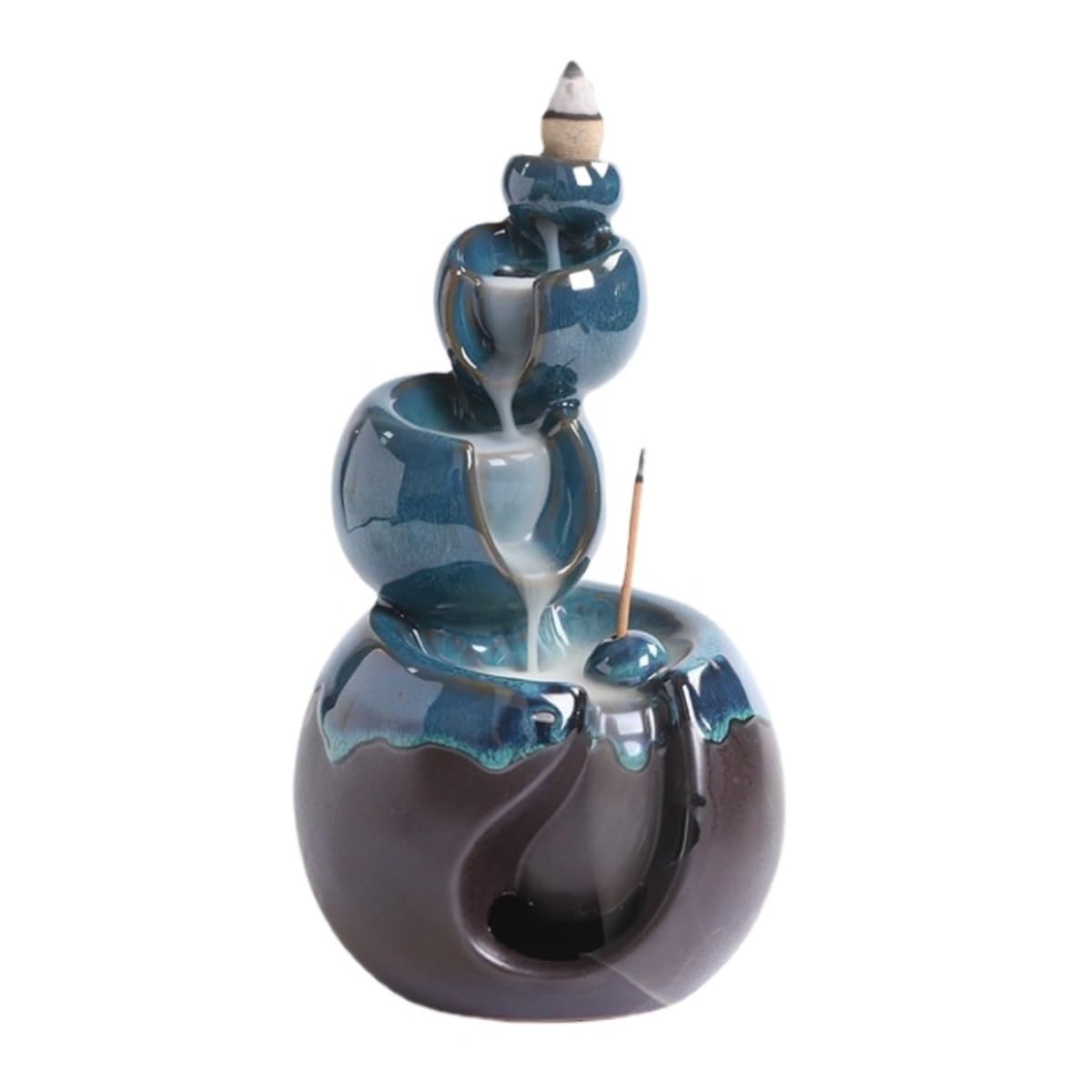 Incense Burner Ceramic Home Furnishings Incense Holder Creative Kiln-changed Backflow Burner Home Decor