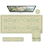 ICasso Rug Desk Mat Retro,Extra Large Desk Pad Non Slip,XXL Keyboard - View #14
