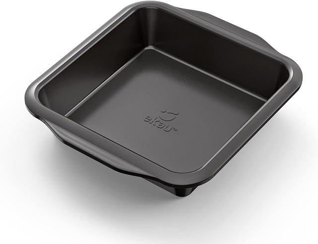 Ekau Essential Square Cake Pan,Black
