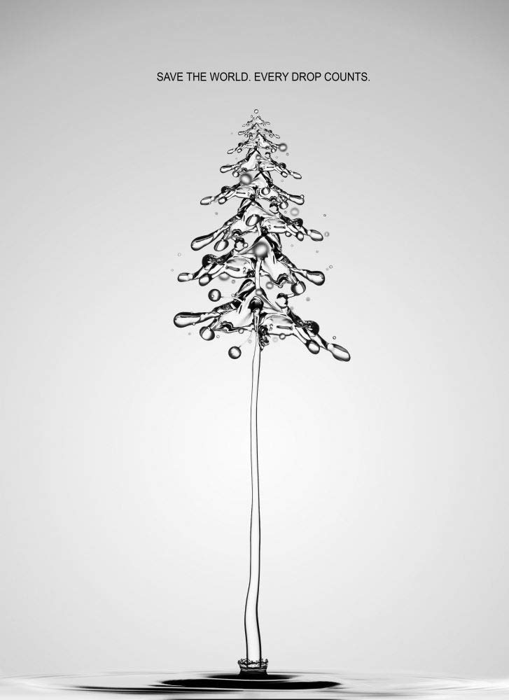 5 Ace save the world every drop S sticker poster|save earth|save nature|globar warming|size:12x18 inch|multicolor