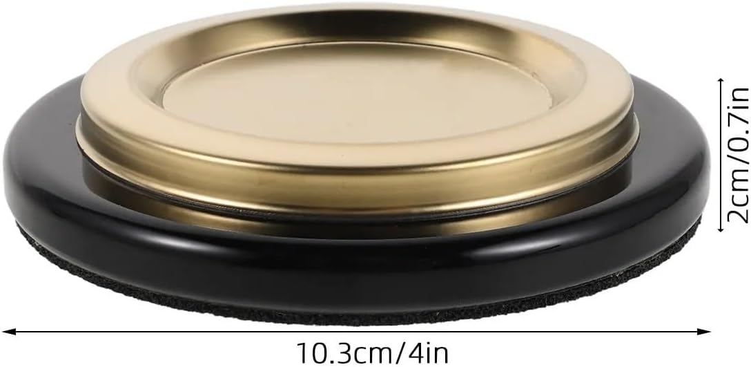 4pcs Upright Piano Caster Cups Thickened Soundproof Floor Protectors 4.06in Piano Caster Pads Furniture Leg Cushions Anti-Noise Pads