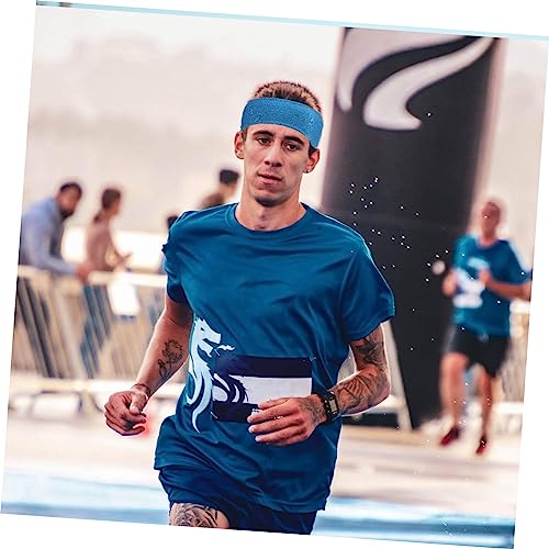 Housoutil 25 Peças Faixa De Cabeça Esportiva Masculina Equipamento Cara Absorver o Suor Poliéster