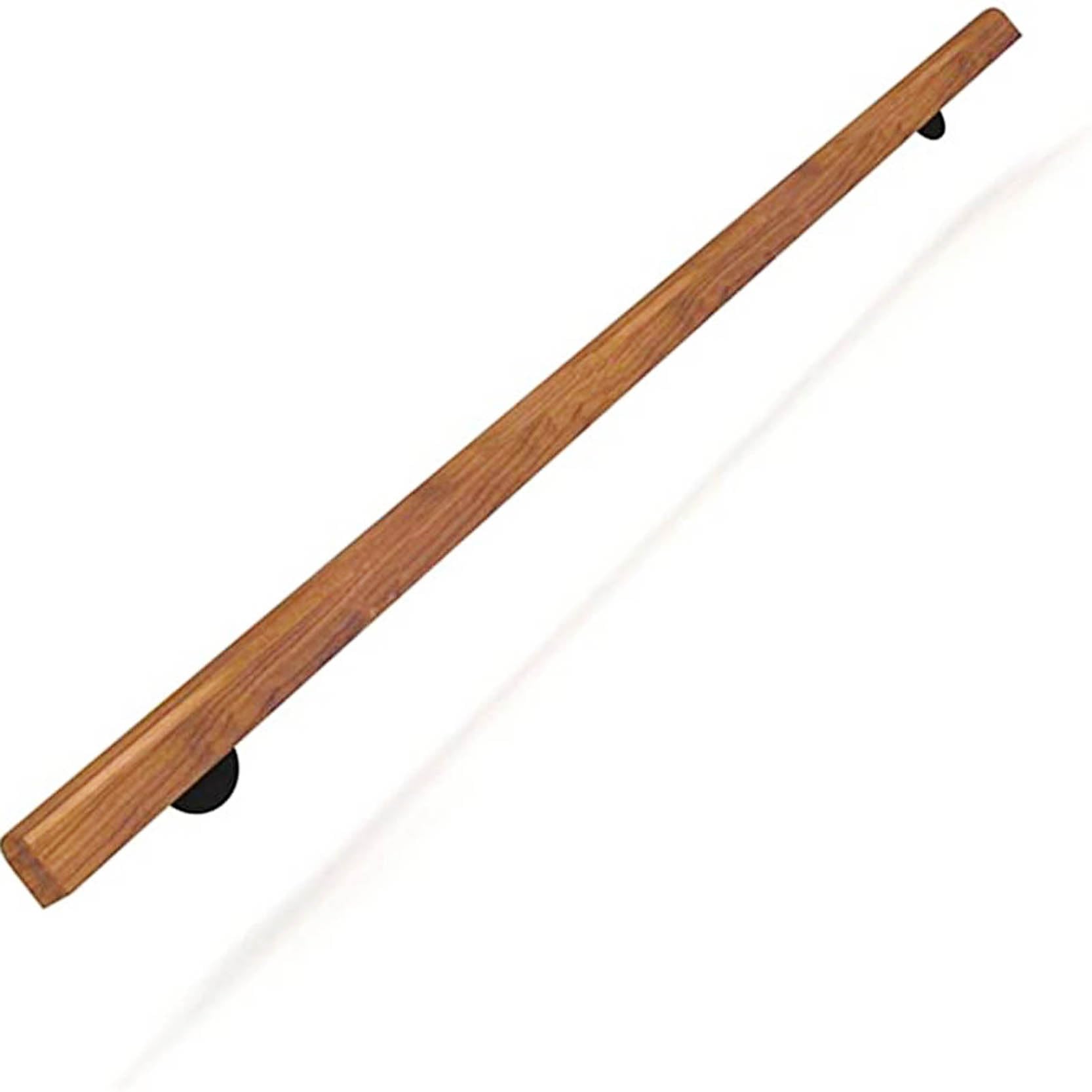 FKXSXAZ Pine Wood Stair Handrails,Indoor Non-Slip Wall Mount Railing,Barrier-Free Staircase Grab Bar,Villa Loft Corridor Support Rod - Complete Kit(Size:70cm/27.6in)