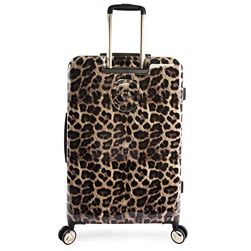 Bebe Women's Luggage Adriana 29" Hardside Check In Spinner, Leopard, One Size #TOP2