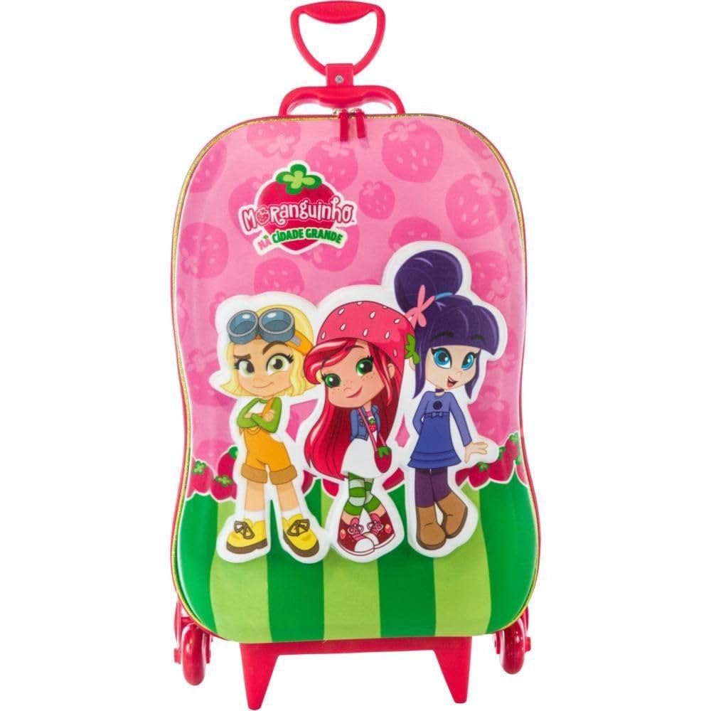 Mochila Rodinha Tripla Moranguinho 3d Maxtoy | Amazon.com.br