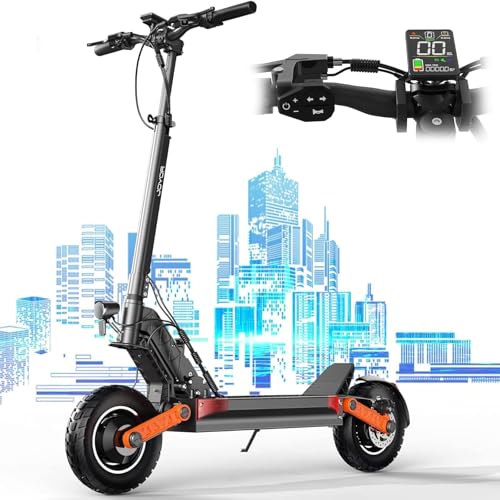 Monopattino Elettrico Pieghevole Da 10″ – Doppia Sospensione, Motore 350W, 25 Km/h, Batteria 48V 20.6Ah, Autonomia 45-55 Km, Freni A Disco EABS, Peso 20 Kg
