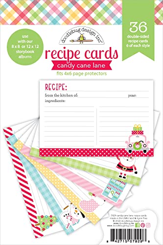 Candy Cane Lane Recipe Cards - Doodlebug