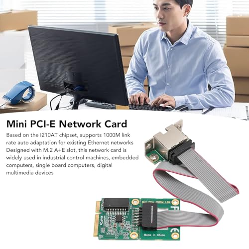 Tarjeta PCI E Gigabit Ethernet, Puerto Único RJ45, Adaptador de Red LAN para Computadora de Escritorio miniatura 2
