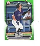2023 Bowman Prospects Green #BP-77 Juan Brito 1st Bowman /99 Colorado