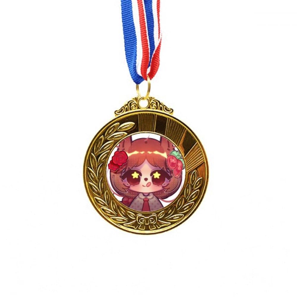 Cinta para medalla de oro de primer lugar con punta de onda roja de ardilla 4