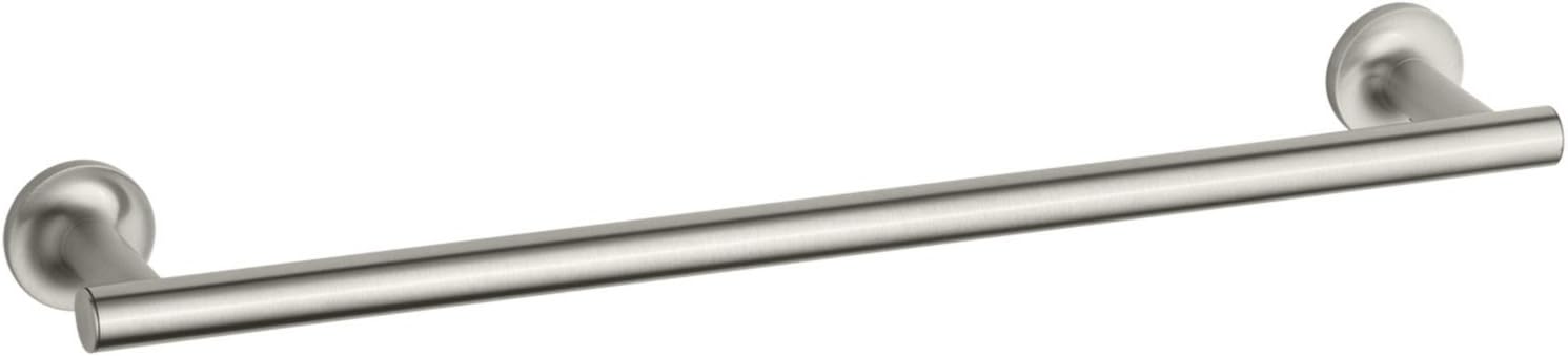 Kohler 14435-BN Purist® 18" Towel bar, Vibrant Brushed Nickel