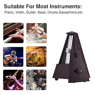 Btuty Métronome mécanique pyramide en ABS pour guitare, violon, piano, basse, instrument de musique pour débutants - Les Beatles, Paul McCartney, John Lennon, RIngo Starr, George Harrison Btuty Métronome mécanique pyramide en ABS pour guitare, violon, piano, basse, instrument de musique pour débutants – Image 5
